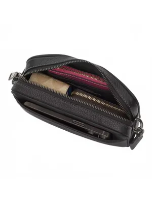Coach Jayden Crossbody Bag NWT Black Pebbled Leather/Gunmetal thumbnail 4