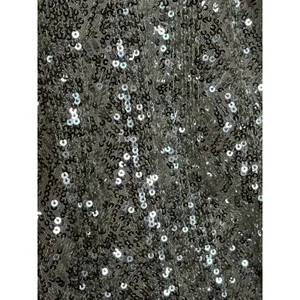 Love on a Hanger Silver Sequin Sleeveless Top Party Size M thumbnail 6