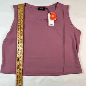 NWT Cider Stitch Tank Top & Elastic Waist Pants Curve Plus Mauve Set Women's 2XL thumbnail 8