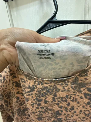 Nine West Soft Spun Leopard Print Short Sleeve T-Shirt thumbnail 3