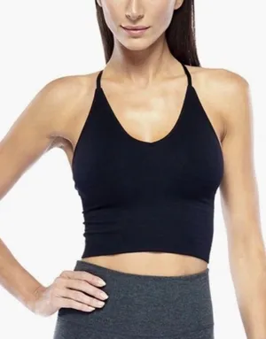 Electric Yoga Elle Black Long Bralette Crop Size XS/S thumbnail 1
