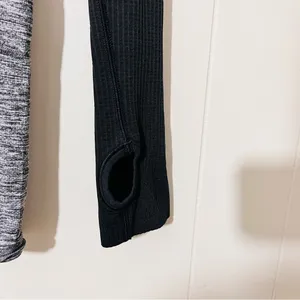 Lululemon Swiftly Tech Long Sleeve Crew Black Ombre Athletic Top 4 thumbnail 3
