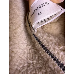 Commense Too Blessed Sherpa Lined Shearling Leather Flight Jacket Womens M Black Size M thumbnail 6