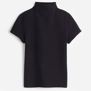 NWT Madewell Black Short-Sleeve Mockneck Tee S Sold Out! thumbnail 6