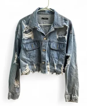 SHEIN Light Blue Denim Jacket thumbnail 1
