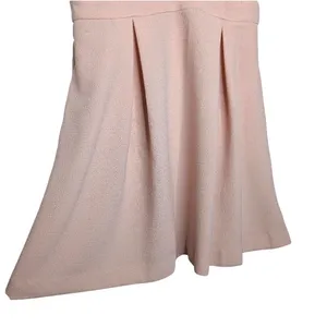 BCBG Womens Blush Pink Lace V-Neck Mini Pleated Dress‎ Romantic Shower Wedding thumbnail 8