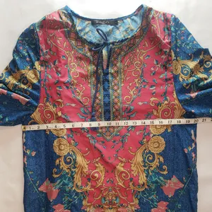 Hippie boho caftan dress by Urban CoCo size L thumbnail 8