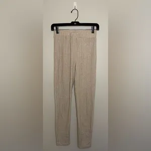 SHEIN Drop Shoulder Ribbed Knit Top & Pants Set, Khaki, Size XS, EUC thumbnail 8