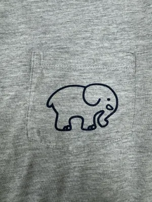 Vineyard Vines Grey Long Sleeve Book Graphic Pocket Tee Size Medium thumbnail 2