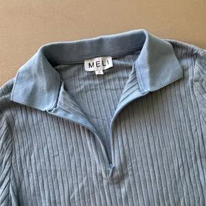 Meli Collared Half Zip Ribbed Top thumbnail 8