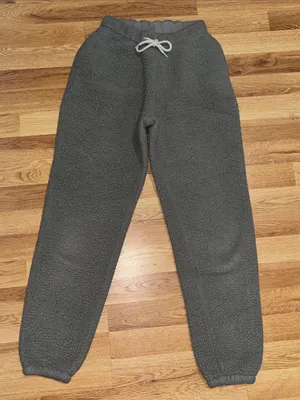 Gilly Hicks Cozy Gray Sherpa Jogger Pants thumbnail 3