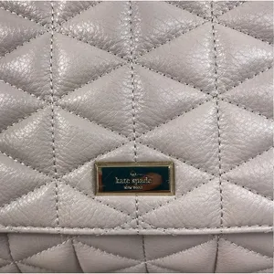 KATE SPADE Cow Leather Emery Court Eliza Shoulder Crossbody Chain Quilted Bag thumbnail 9