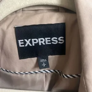 ✨Express Tan Khaki Trench Sz Small Coat✨ thumbnail 5