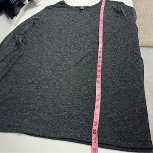Imperfect Old‎ Navy charcoal gray long sleeve shirt stretchy comfy XXL 2018 top thumbnail 8