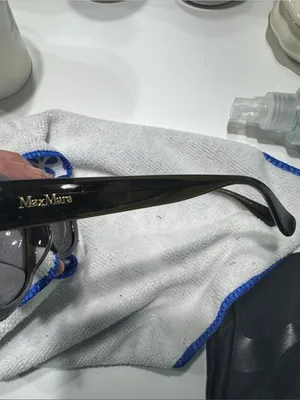 MaxMara Olive Brown Rectangle Women's Sunglasses thumbnail 3