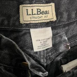 L.L. Bean Women's Black Baggy vintage straight Jeans size 8‎ thumbnail 3