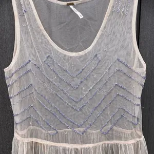 Free People Beaded Sheer Dress AS‎ IS thumbnail 2