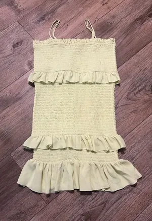 Forever 21 neon yellow dress thumbnail 1