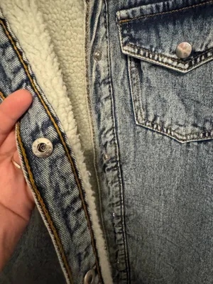 Excuse Denim Jacket Size Small Blue thumbnail 9