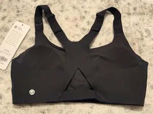CRZ YOGA Black Butterlift Adjustable Strap Sports Bra XS thumbnail 1