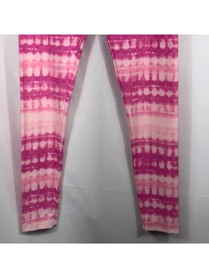 LuLaRoe One Size Pink Tie Dye Leggings thumbnail 3