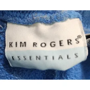 Kim Rogers Essentials Lounge‎ Pants Womens M Blue Cotton Blend Sweatpants thumbnail 3