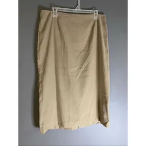 Cato Brown Beige Straight Pencil Skirt Size 12 thumbnail 2