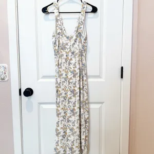 Abercrombie & Fitch Floral Midi Slip Dress XS Cottagecore Boho Rustic Ruffles thumbnail 4