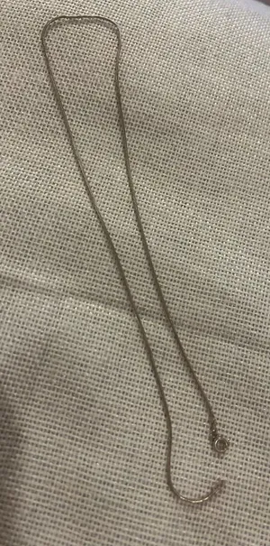 Lot a632 16.5 inch 925 sterling silver chain necklace thumbnail 1