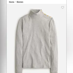 New with Tags JCrew Rib Knit Turtleneck with Buttons Sz M thumbnail 3