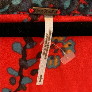 Free People If You Only Knew Maxi Dress Red Boho Peasant Caftan Cottagecore S thumbnail 3