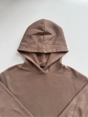 Zara Brown Boxy Hoodie Size Medium thumbnail 2