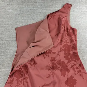 Birdy Grey Kira Dress XL Wild Rose Whimsical Bloom Matte Satin One Shoulder Maxi thumbnail 5