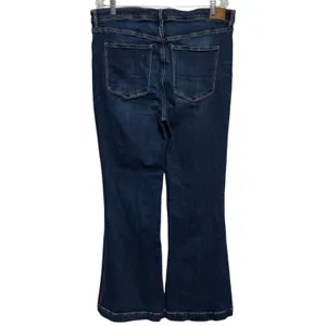 American Eagle Super Hi-Rise Flare Medium Wash 18 thumbnail 2