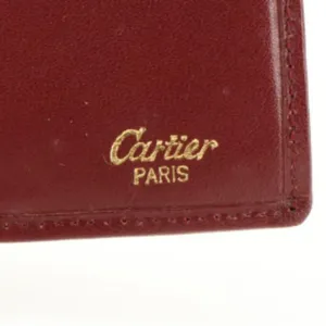 Cartier Les Must de Cartier Bifold Wallet in Burgundy Leather thumbnail 6