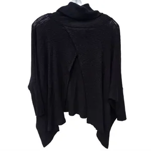 Free People Beach -459 Traveler‎ Pullover Split Back top in Black XS thumbnail 4