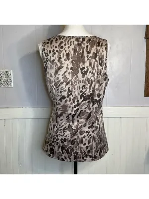 Ann Taylor Loft blouse leopard print thumbnail 10