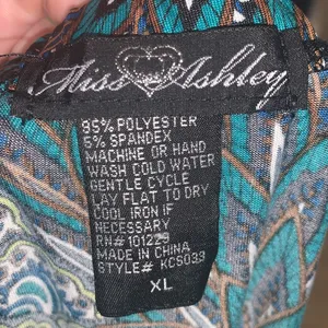 Miss Ashley Peacock Print Ruffle Bottom Stretchy Maxi Office Skirt thumbnail 6