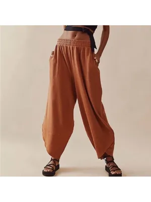 FREE PEOPLE Beach Leo Barrel Pants thumbnail 6
