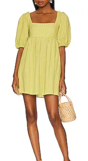 Show Me Your MuMu Lime Green Mini Dress thumbnail 1