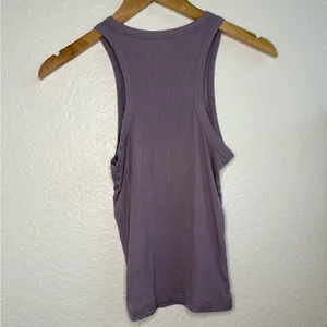 Aritzia Sunday Best Purple Ribbed Tank Top‎ Small S thumbnail 4