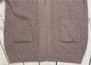 Open Front Ribbed Knit Cardigan thumbnail 6