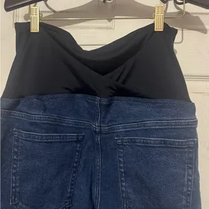 Isabel Maternity by Ingrid & Isabel Blue Straight Leg Jeans thumbnail 3