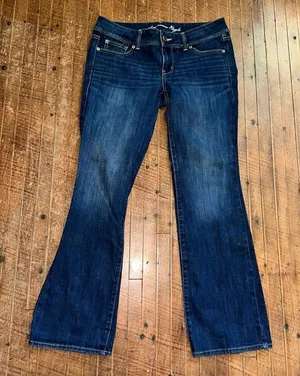 American Eagle slim boot size 10 cowboycore western jeans thumbnail 1