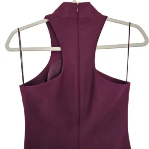 Cinq à Sept Jax Cutout Plum Mock Neck Bodycon Dress ASO Isabelle Lightwood 4 thumbnail 9