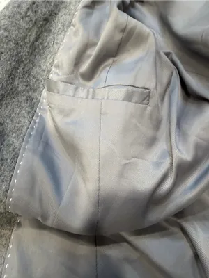 Armani Exchange Two-Tone Gray Wool-Blend Coat thumbnail 10