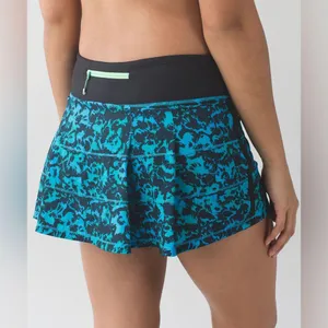 Lululemon Pace Rival Skirt II Regular Size 4 Fleur Sombra Black Swift thumbnail 4