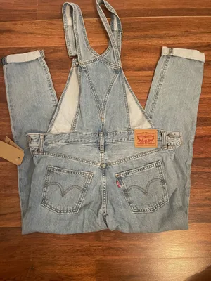 Levi's Light Blue Overalls. Size Xs thumbnail 9
