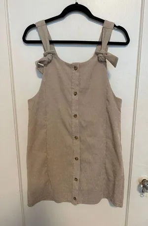 Nasty Gal It's Knot Over Corduroy Mini Dress thumbnail 2
