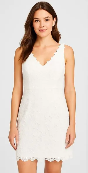Lily Pulitzer Resort White Papillion Lace Reeve Dress in Size 12 thumbnail 1